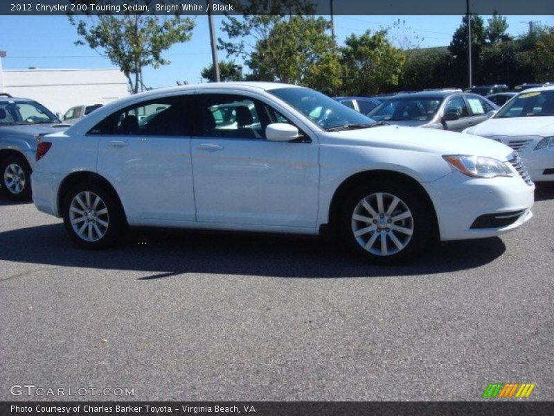 Bright White / Black 2012 Chrysler 200 Touring Sedan