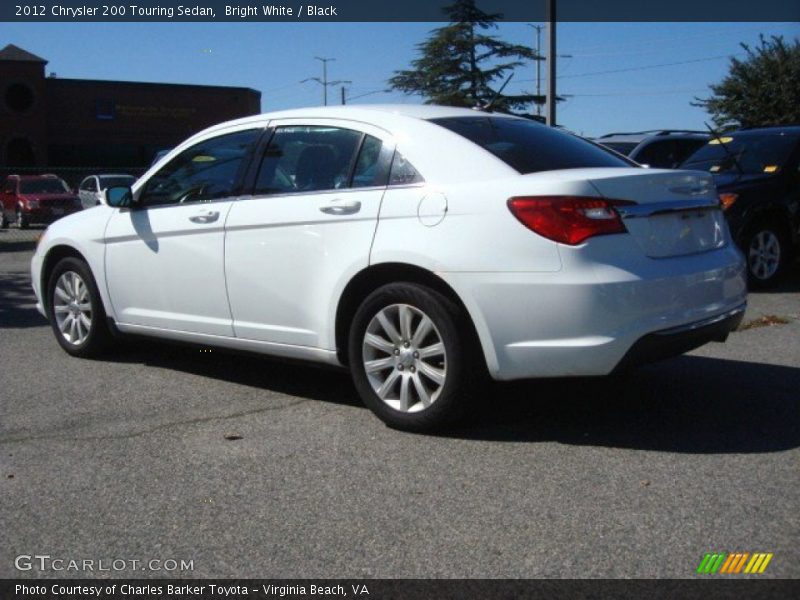 Bright White / Black 2012 Chrysler 200 Touring Sedan