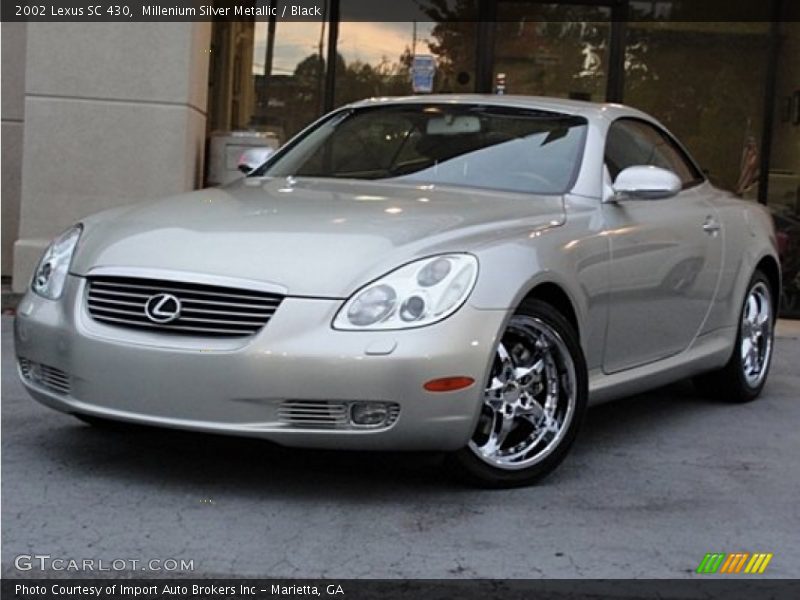 Millenium Silver Metallic / Black 2002 Lexus SC 430
