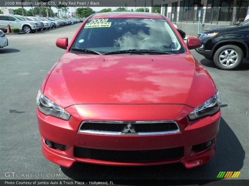 Rally Red Pearl / Black 2008 Mitsubishi Lancer GTS