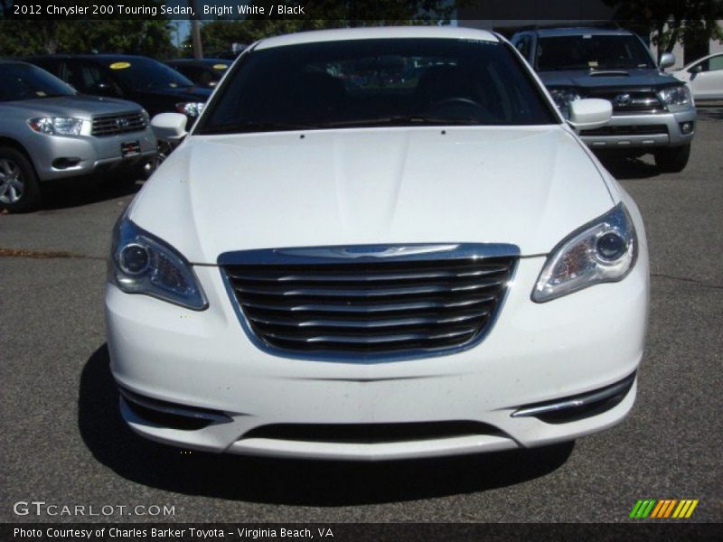 Bright White / Black 2012 Chrysler 200 Touring Sedan