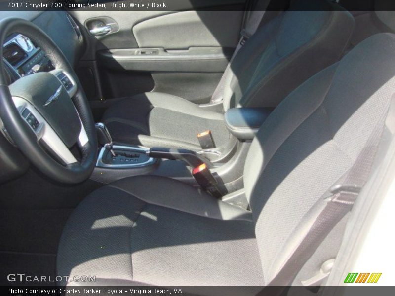 Bright White / Black 2012 Chrysler 200 Touring Sedan