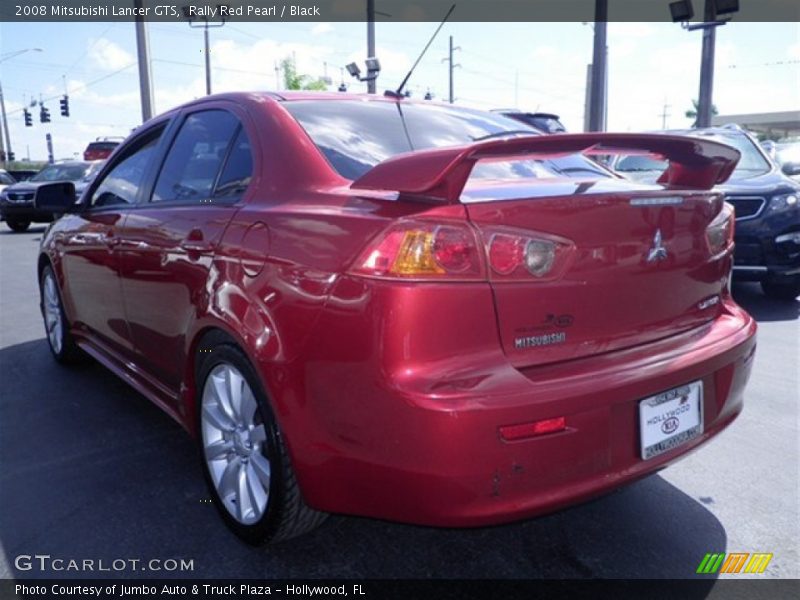 Rally Red Pearl / Black 2008 Mitsubishi Lancer GTS