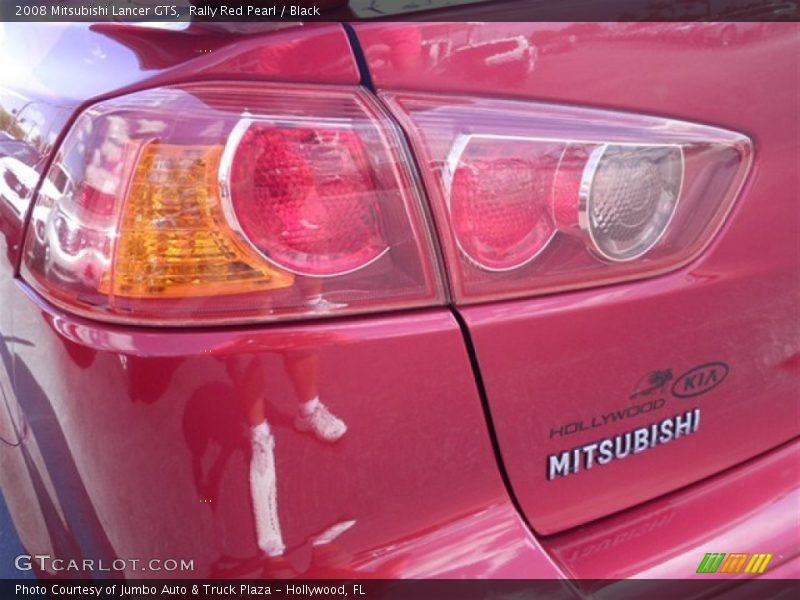 Rally Red Pearl / Black 2008 Mitsubishi Lancer GTS