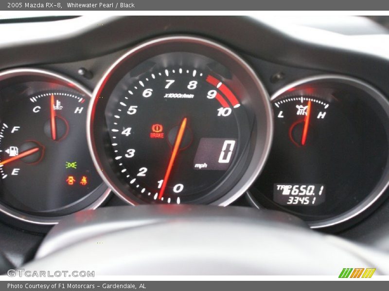 Whitewater Pearl / Black 2005 Mazda RX-8