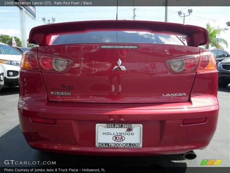 Rally Red Pearl / Black 2008 Mitsubishi Lancer GTS