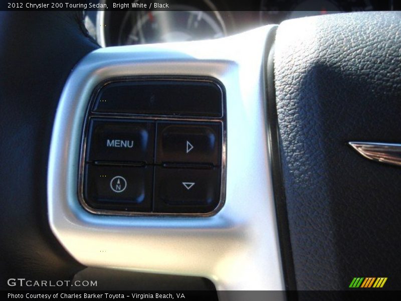 Bright White / Black 2012 Chrysler 200 Touring Sedan