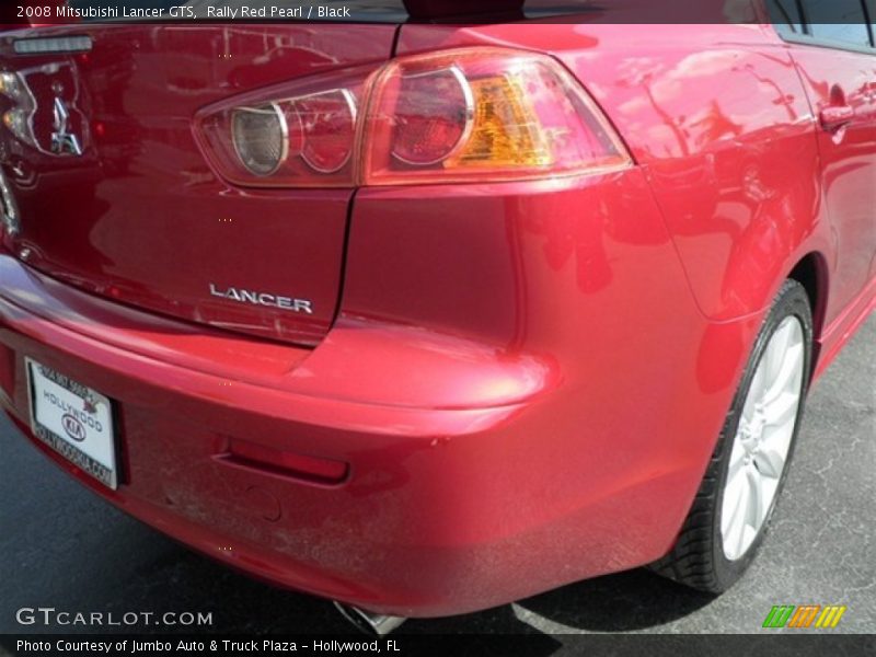 Rally Red Pearl / Black 2008 Mitsubishi Lancer GTS