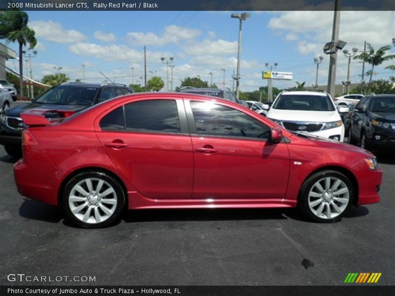 Rally Red Pearl / Black 2008 Mitsubishi Lancer GTS