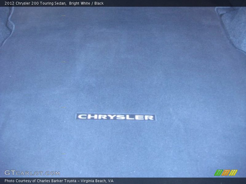 Bright White / Black 2012 Chrysler 200 Touring Sedan