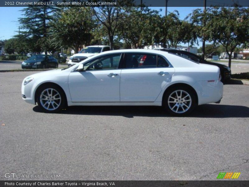 Summit White / Cocoa/Cashmere 2012 Chevrolet Malibu LTZ