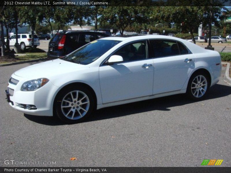 Summit White / Cocoa/Cashmere 2012 Chevrolet Malibu LTZ