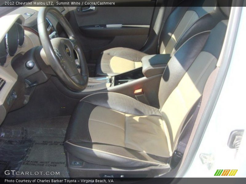 Summit White / Cocoa/Cashmere 2012 Chevrolet Malibu LTZ
