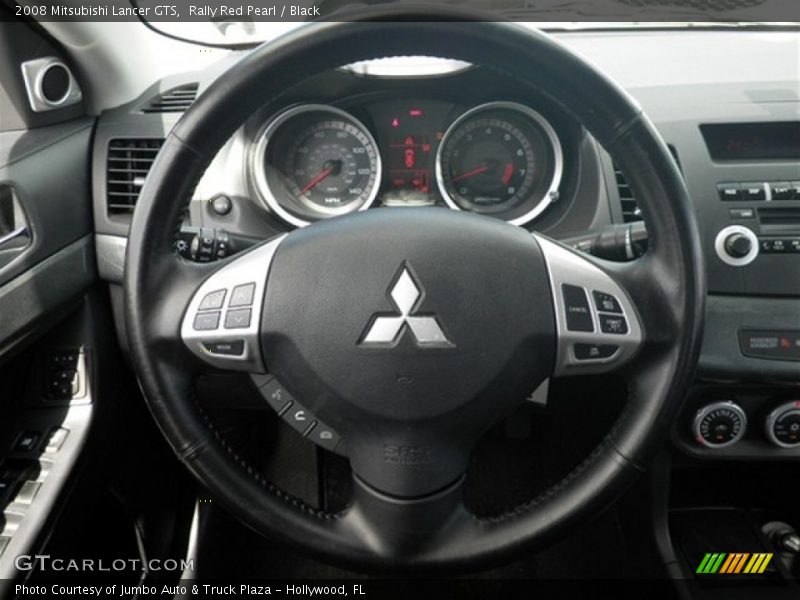 Rally Red Pearl / Black 2008 Mitsubishi Lancer GTS
