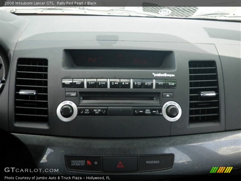 Rally Red Pearl / Black 2008 Mitsubishi Lancer GTS