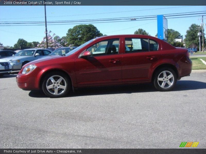 Sport Red / Gray 2009 Chevrolet Cobalt LT Sedan