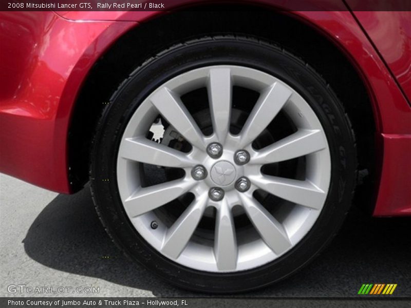 Rally Red Pearl / Black 2008 Mitsubishi Lancer GTS