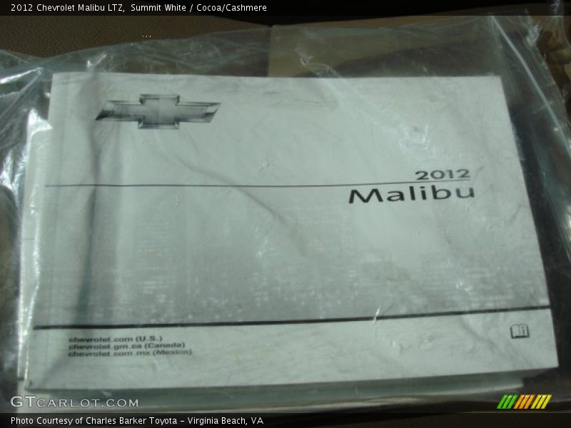 Summit White / Cocoa/Cashmere 2012 Chevrolet Malibu LTZ