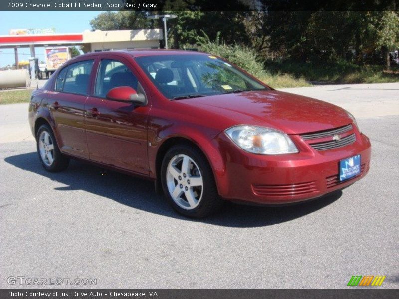 Sport Red / Gray 2009 Chevrolet Cobalt LT Sedan