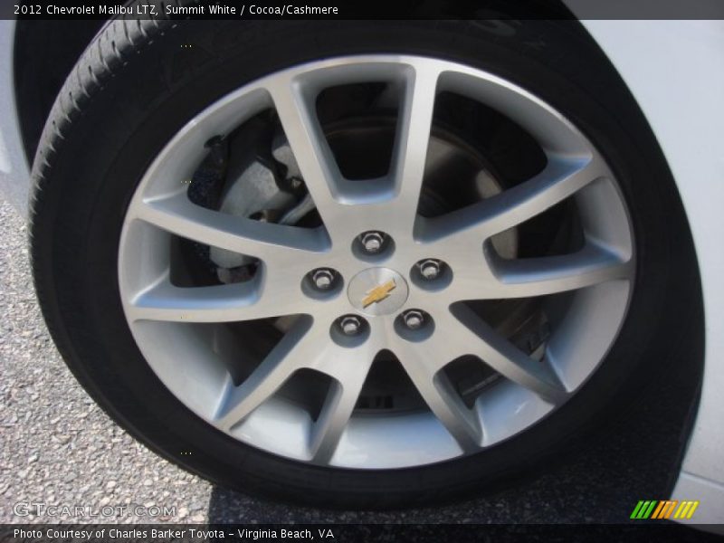 Summit White / Cocoa/Cashmere 2012 Chevrolet Malibu LTZ