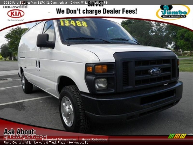 Oxford White / Medium Flint 2010 Ford E Series Van E150 XL Commericial