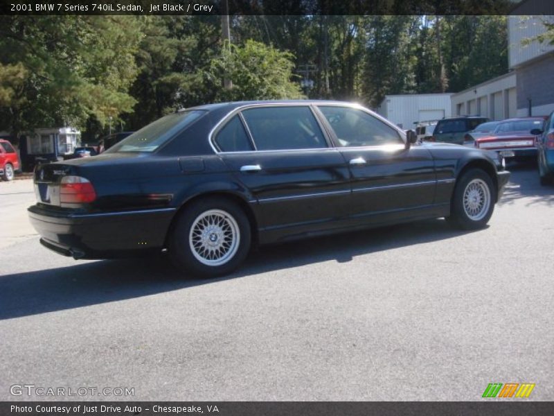 Jet Black / Grey 2001 BMW 7 Series 740iL Sedan