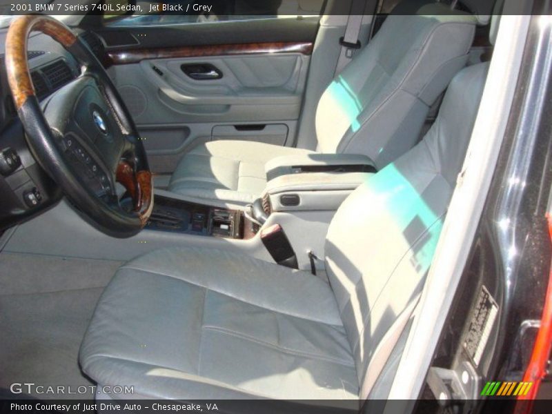 Jet Black / Grey 2001 BMW 7 Series 740iL Sedan
