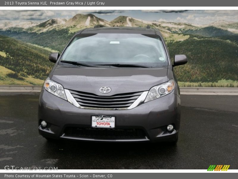 Predawn Gray Mica / Light Gray 2013 Toyota Sienna XLE