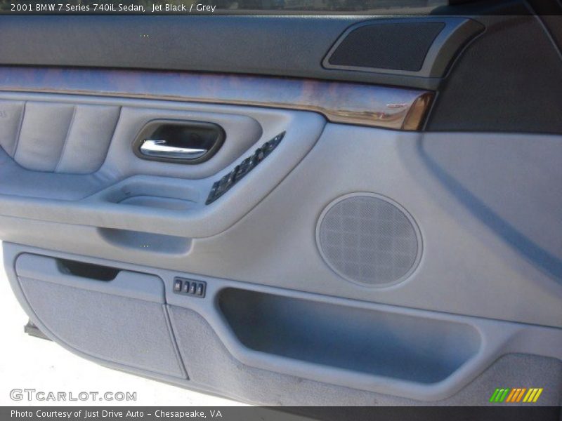 Jet Black / Grey 2001 BMW 7 Series 740iL Sedan