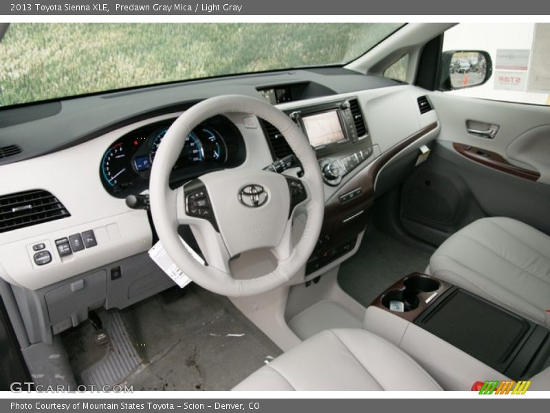 Predawn Gray Mica / Light Gray 2013 Toyota Sienna XLE