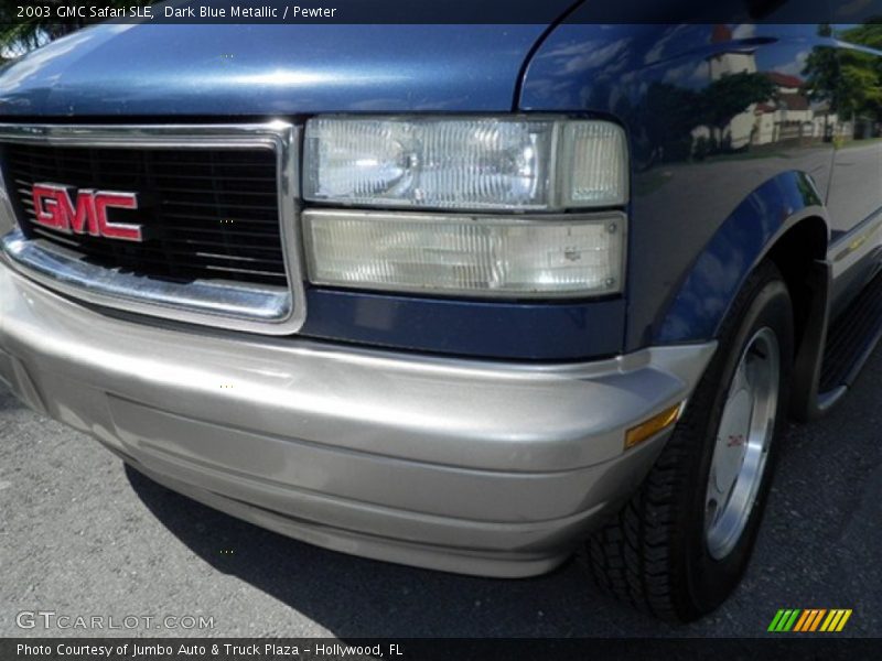 Dark Blue Metallic / Pewter 2003 GMC Safari SLE