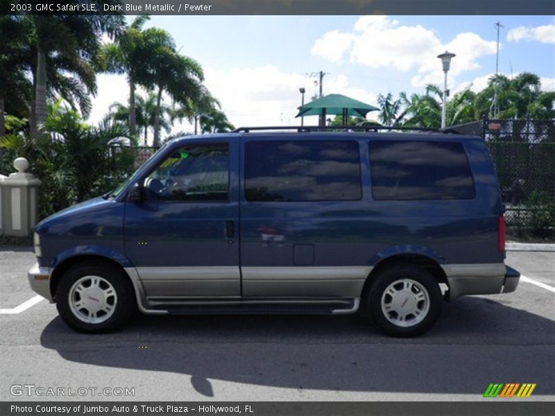 Dark Blue Metallic / Pewter 2003 GMC Safari SLE