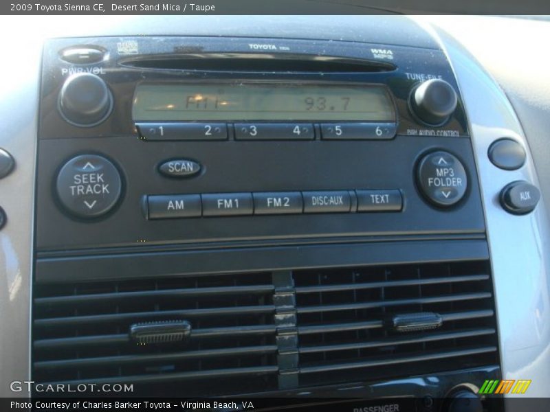 Desert Sand Mica / Taupe 2009 Toyota Sienna CE