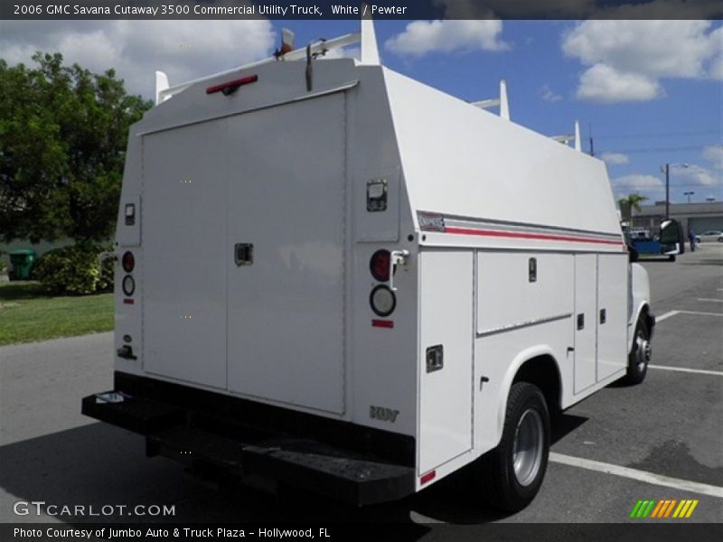 White / Pewter 2006 GMC Savana Cutaway 3500 Commercial Utility Truck