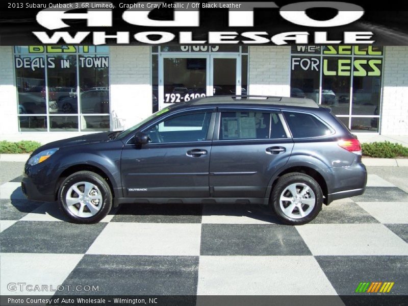 Graphite Gray Metallic / Off Black Leather 2013 Subaru Outback 3.6R Limited