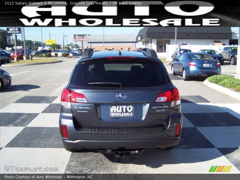 Graphite Gray Metallic / Off Black Leather 2013 Subaru Outback 3.6R Limited