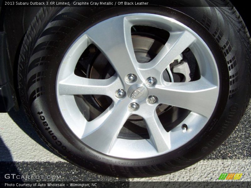 Graphite Gray Metallic / Off Black Leather 2013 Subaru Outback 3.6R Limited
