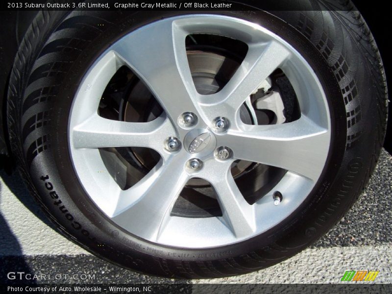 Graphite Gray Metallic / Off Black Leather 2013 Subaru Outback 3.6R Limited