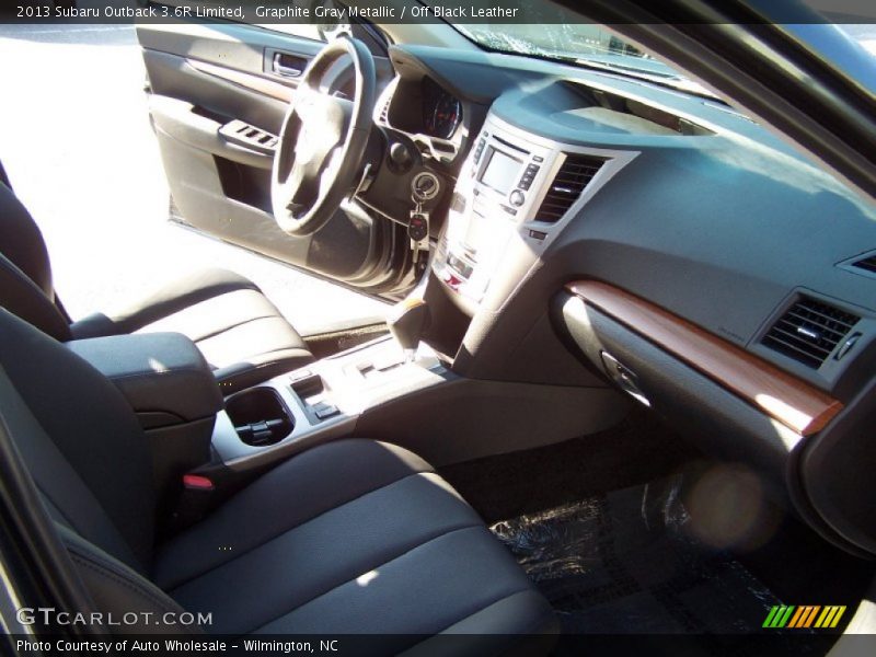 Graphite Gray Metallic / Off Black Leather 2013 Subaru Outback 3.6R Limited