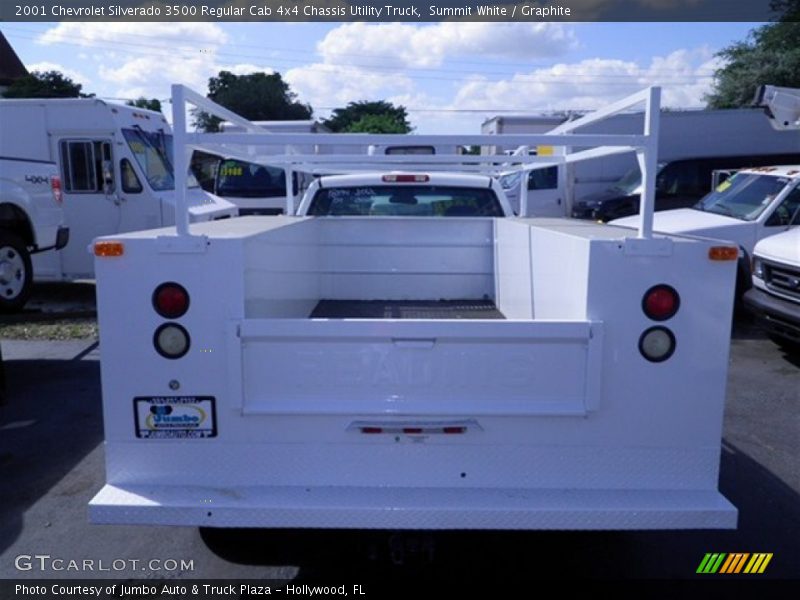 Summit White / Graphite 2001 Chevrolet Silverado 3500 Regular Cab 4x4 Chassis Utility Truck