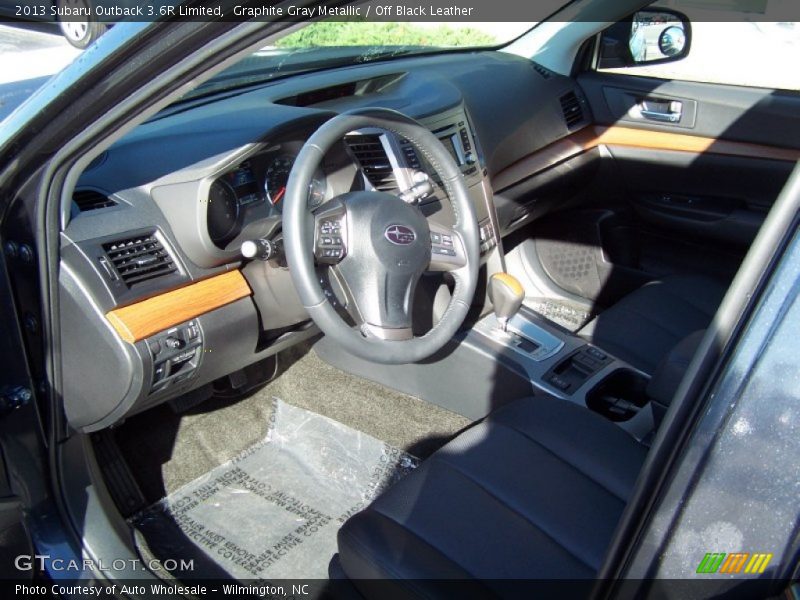 Graphite Gray Metallic / Off Black Leather 2013 Subaru Outback 3.6R Limited