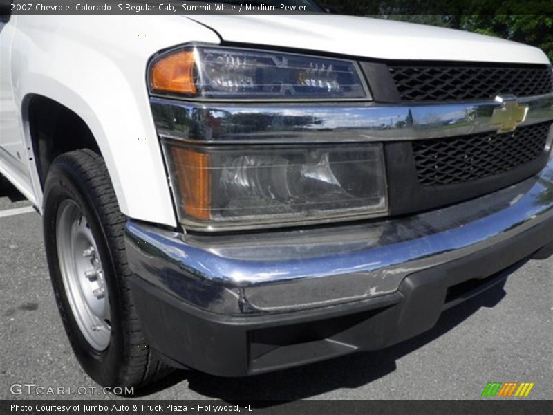 Summit White / Medium Pewter 2007 Chevrolet Colorado LS Regular Cab
