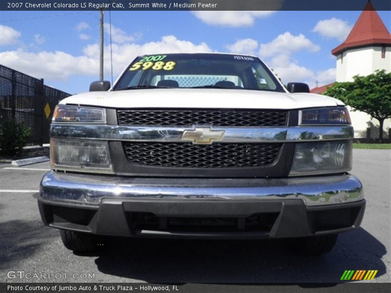 Summit White / Medium Pewter 2007 Chevrolet Colorado LS Regular Cab