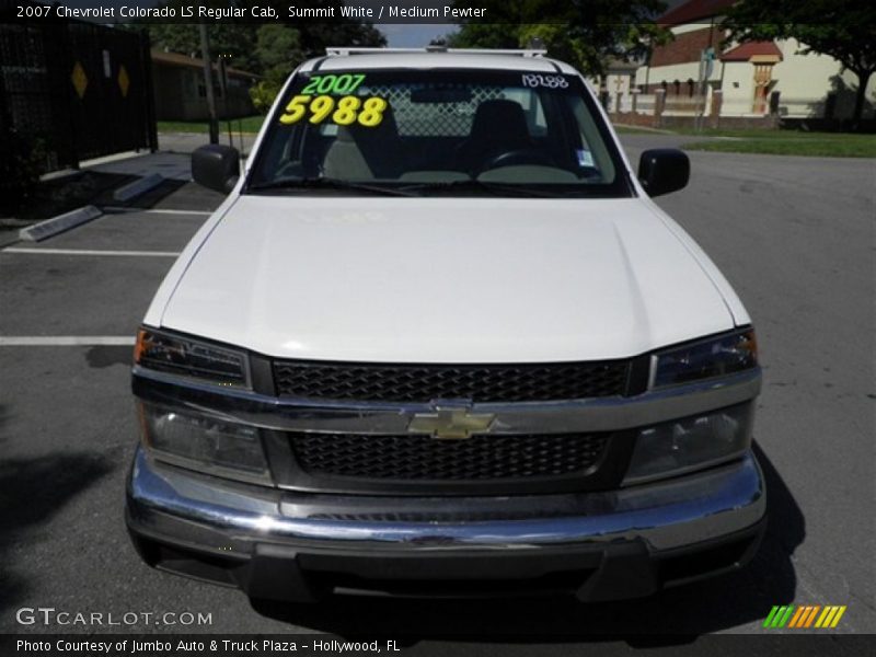 Summit White / Medium Pewter 2007 Chevrolet Colorado LS Regular Cab