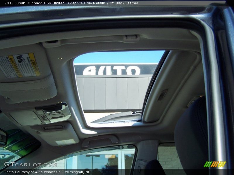 Graphite Gray Metallic / Off Black Leather 2013 Subaru Outback 3.6R Limited
