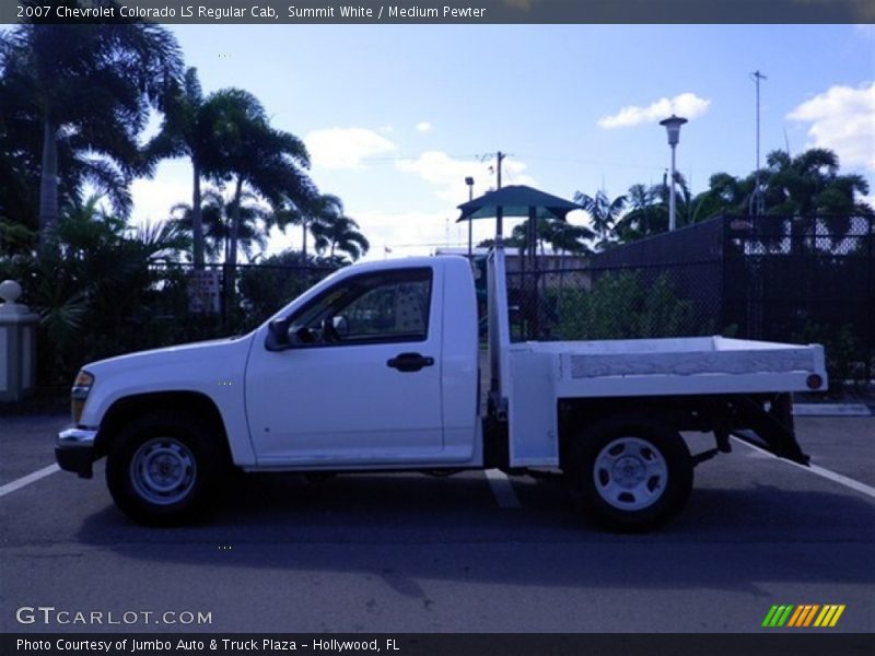 Summit White / Medium Pewter 2007 Chevrolet Colorado LS Regular Cab