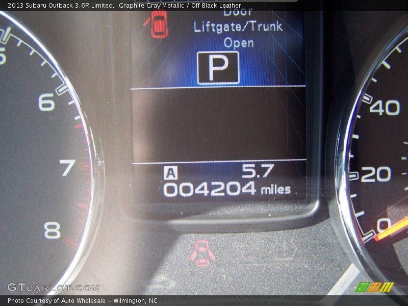Graphite Gray Metallic / Off Black Leather 2013 Subaru Outback 3.6R Limited