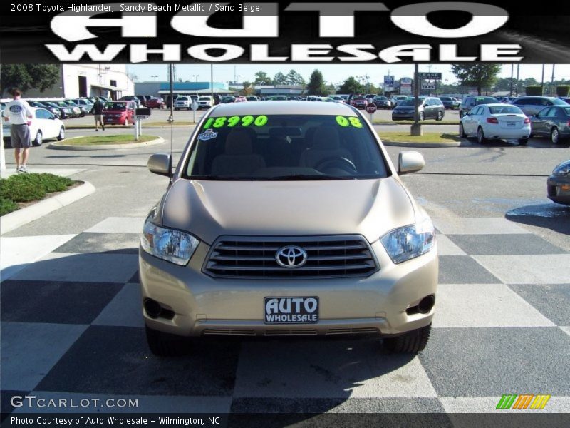 Sandy Beach Metallic / Sand Beige 2008 Toyota Highlander