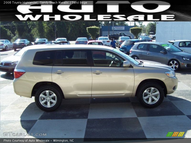 Sandy Beach Metallic / Sand Beige 2008 Toyota Highlander