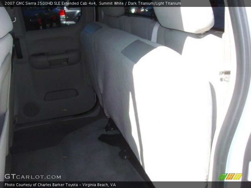 Summit White / Dark Titanium/Light Titanium 2007 GMC Sierra 2500HD SLE Extended Cab 4x4